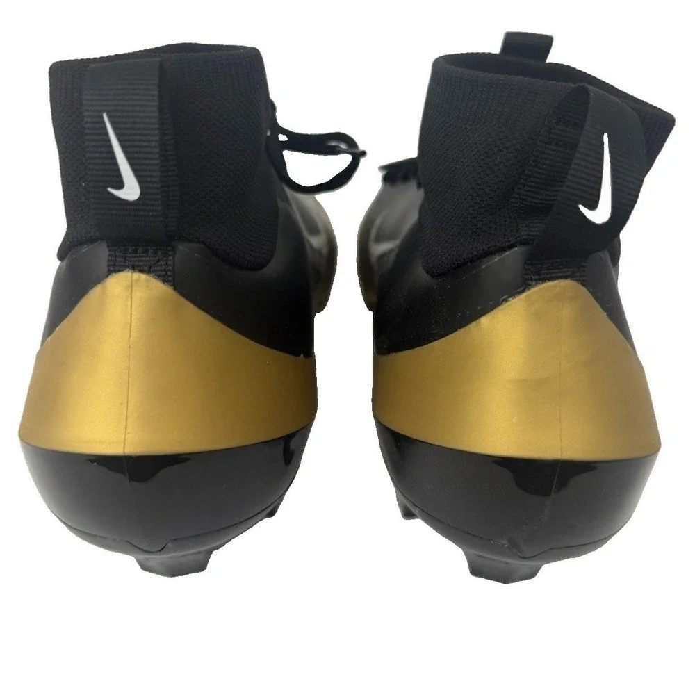 Nike Vapor Pro 1 Men Football Cleats FB3298-301 Black/white Metallic Gold SZ 13